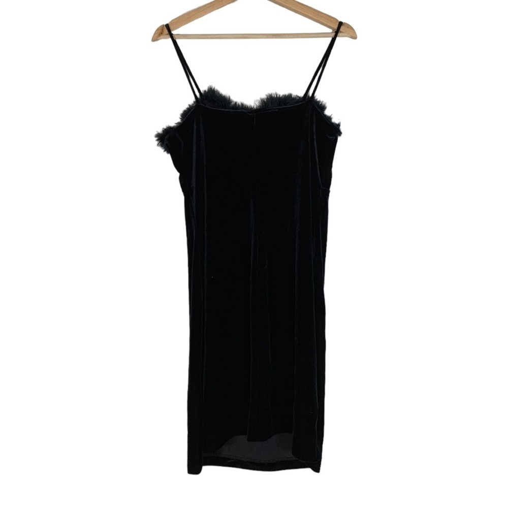 Vintage Stella Velvet Sleeveless Mini Dress Size Medium - Picture 2 of 9